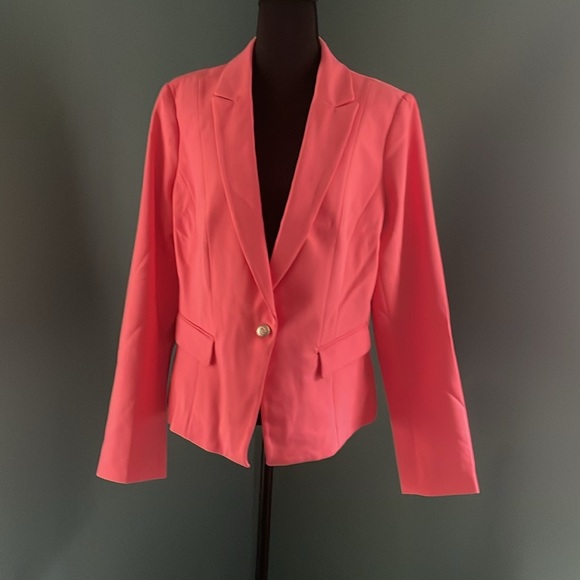 Suit-dress White House Black Market Pink Blazer and matching dress both nwt - Picture 6 of 7